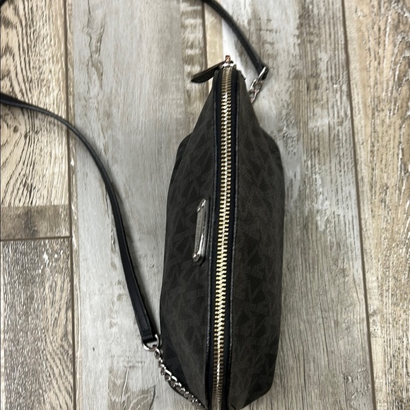 Michael Kors Black Crossbody Bag with Signature Monogram - Picture 9 of 14